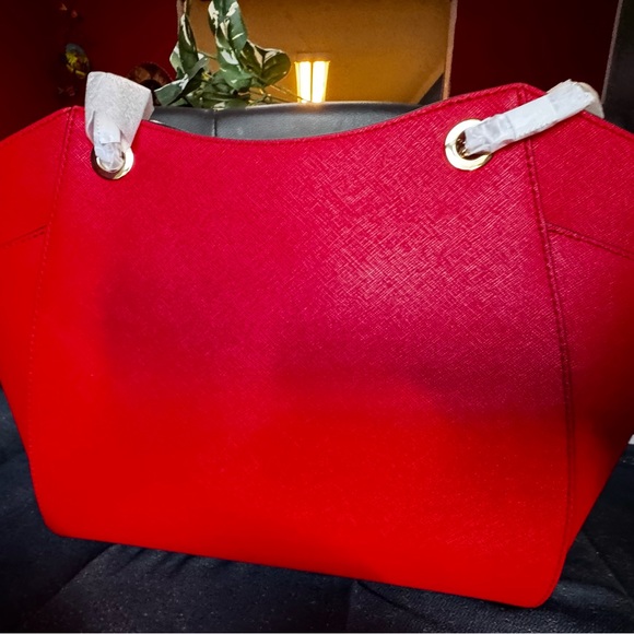 MICHAEL Michael Kors Red Structured Tote - Picture 8 of 13